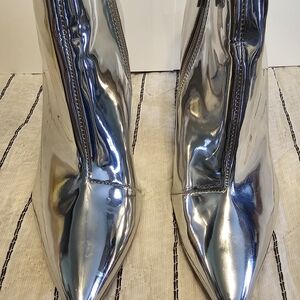 Silver Women's Ankle Boots